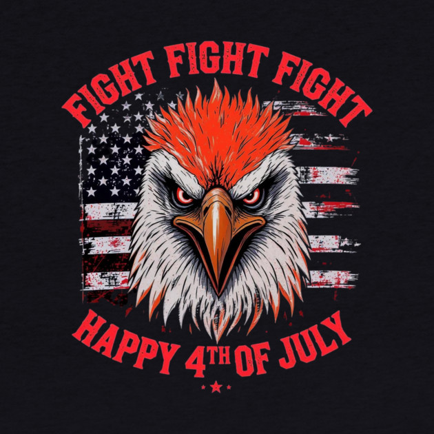 Patriotic Eagle Fight Fourth of July Celebration by Art2Wear