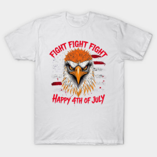 Patriotic Bald Eagle Happy 4th of July American T-Shirt