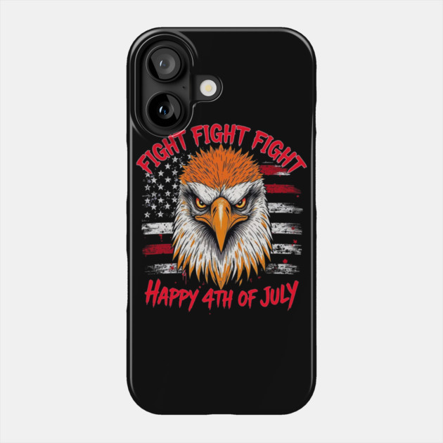Patriotic Bald Eagle Happy 4th of July American Phone Case by Art2Wear