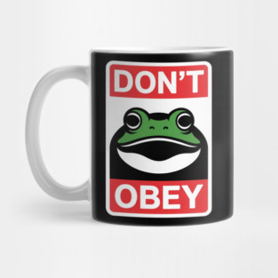 Portland Frog Don't Obey Mug