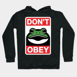Portland Frog Don't Obey Hoodie