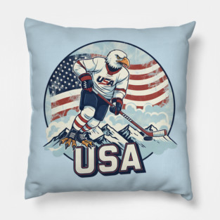USA Hockey Eagle Pillow