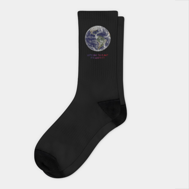 Celebration of Our Endangered Planet Earth, Save It Socks by Art2Wear