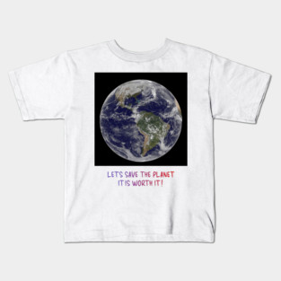 Celebration of Our Endangered Planet Earth, Save It Kids T-Shirt