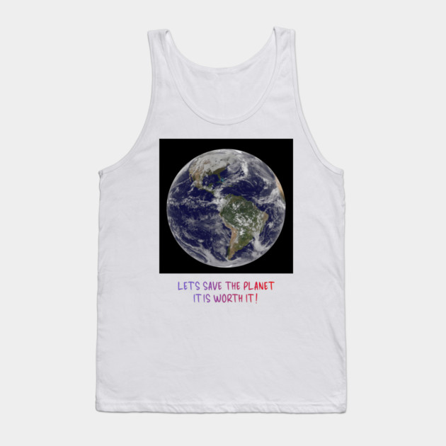 Celebration of Our Endangered Planet Earth, Save It Tank Top by Art2Wear