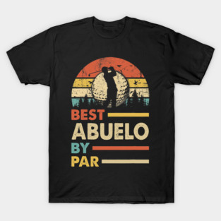 Cute Golf Best Abuelo By Par Men Golf Lover Decor Grandpa T-Shirt
