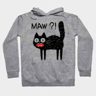 MAW?! Black Cat T-Shirt Hoodie