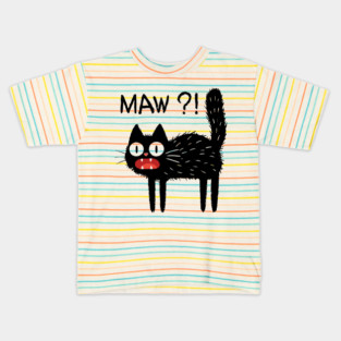 MAW?! Black Cat T-Shirt Kids T-Shirt
