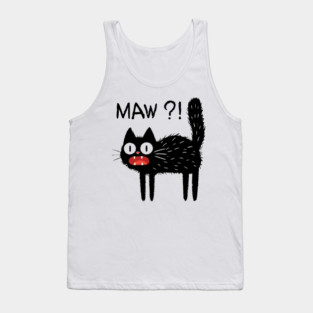 MAW?! Black Cat T-Shirt Tank Top