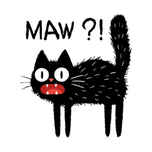 MAW?! Black Cat T-Shirt T-Shirt