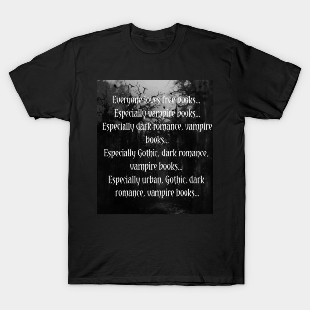 Vampire Book Girlie T-Shirt by jacquelyn_marquez_books