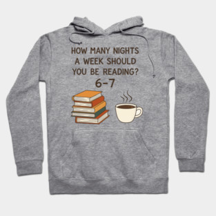 Funny Reading 6-7 Meme | Book Lover | English Teacher Gift | Cozy Coffee & Books Design Hoodie