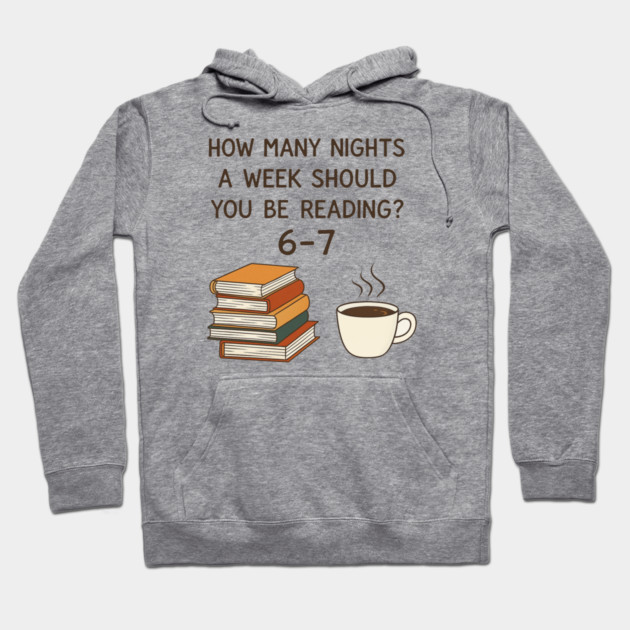 Funny Reading 6-7 Meme | Book Lover | English Teacher Gift | Cozy Coffee & Books Design Hoodie by ArtistTee ⭐⭐⭐⭐⭐