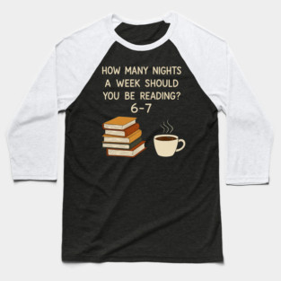 Funny-Reading-67-Six-Seven-Meme-English-Teacher-Book-Lover Baseball T-Shirt