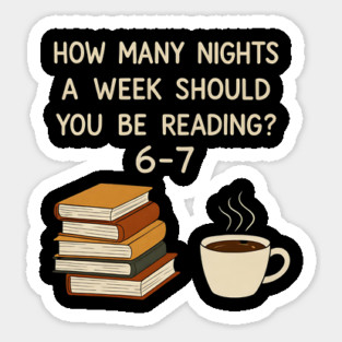 Funny-Reading-67-Six-Seven-Meme-English-Teacher-Book-Lover Sticker