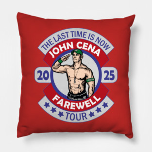 Wwe John Cena farewell tour 2025 red shirt , John Cena the last time is now Pillow