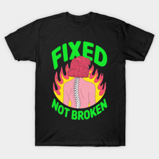 Back Surgery Fixed Not Broken Fun Mens Surgery Recovery T-Shirt