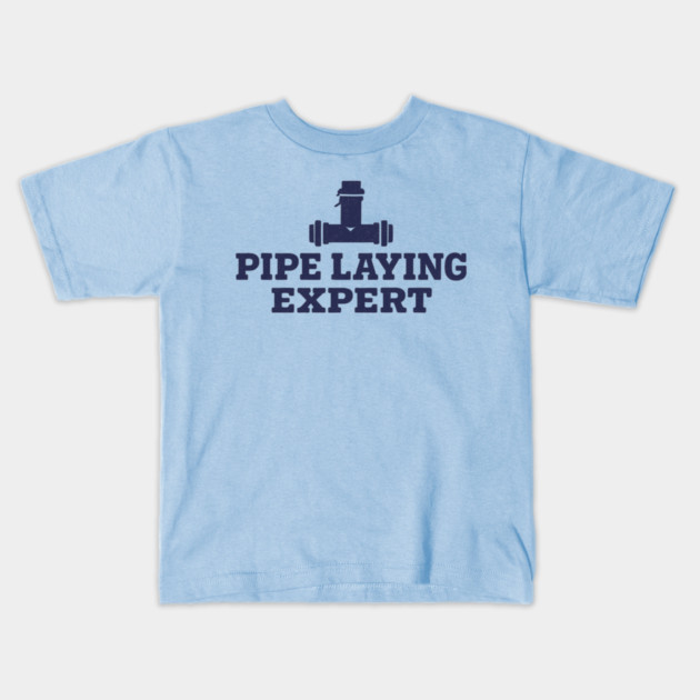 Pipe Laying Expert Kids T-Shirt by ArtistTee ⭐⭐⭐⭐⭐