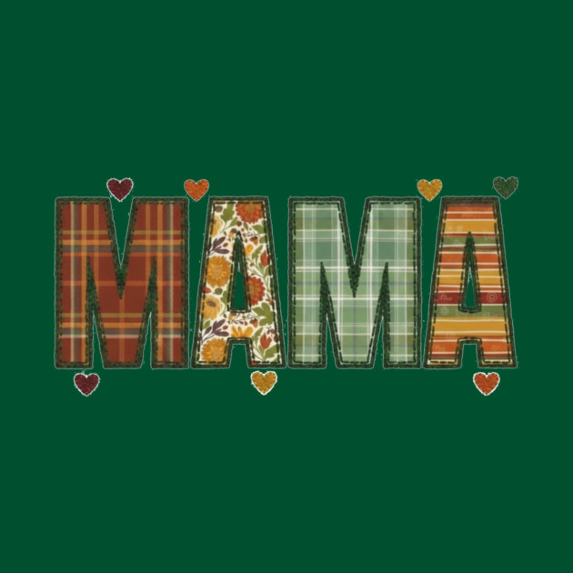 Rustic Mama Plaid Floral Retro Boho Fall Design by Kathy Hawke