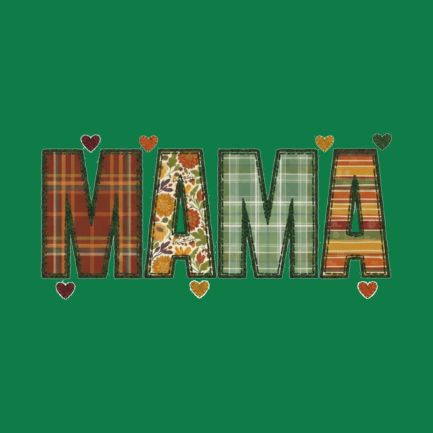 Rustic Mama Plaid Floral Retro Boho Fall Design by Kathy Hawke