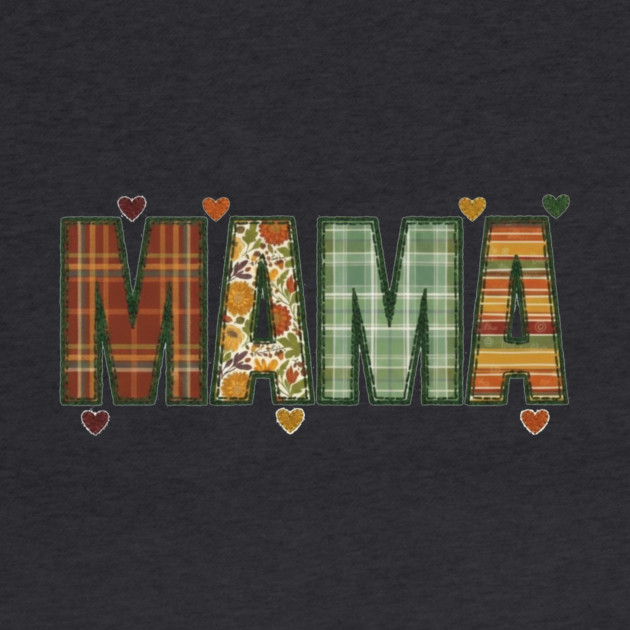Rustic Mama Plaid Floral Retro Boho Fall Design by Kathy Hawke