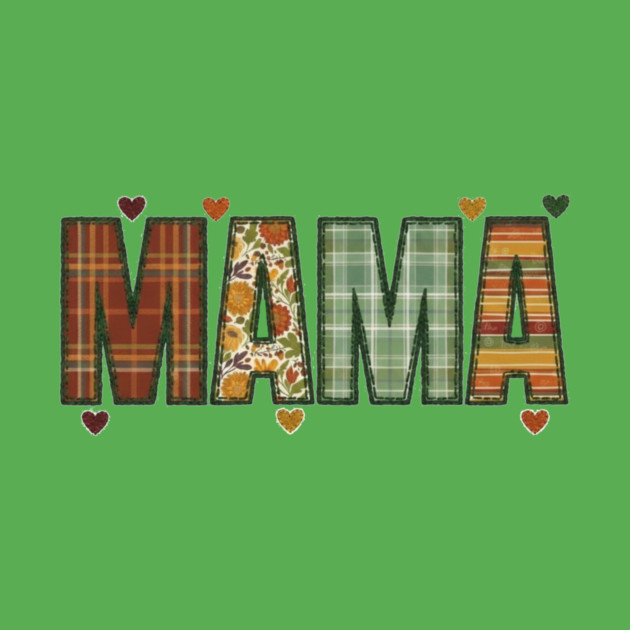 Rustic Mama Plaid Floral Retro Boho Fall Design by Kathy Hawke