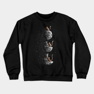 Scratching moon Crewneck Sweatshirt