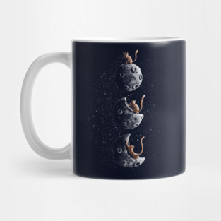 Scratching moon Mug