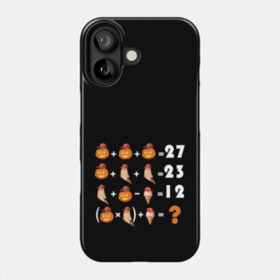 Funny Equation 67 Meme Halloween for Math Teachers Phone Case