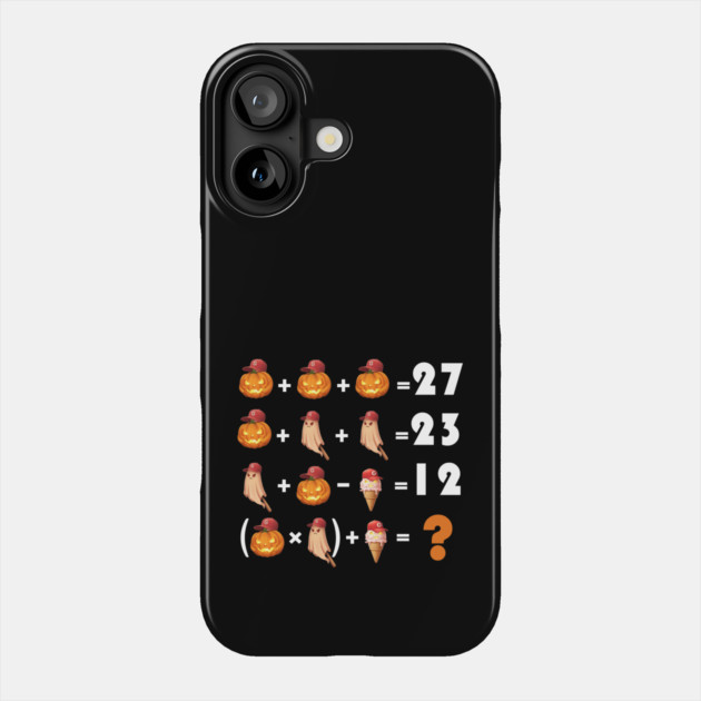 Funny Equation 67 Meme Halloween for Math Teachers Phone Case by Db Printed