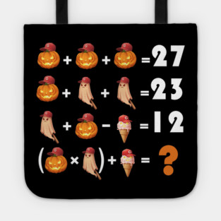 Funny Equation 67 Meme Halloween for Math Teachers Tote