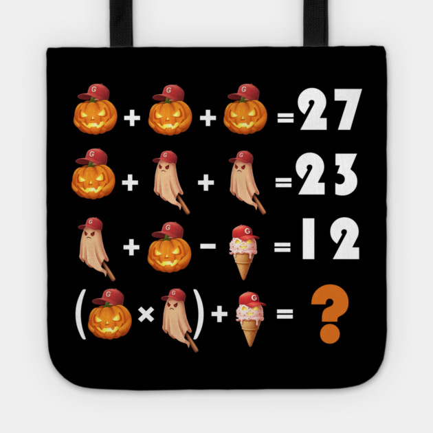 Funny Equation 67 Meme Halloween for Math Teachers Tote by Db Printed