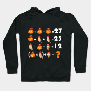Funny Equation 67 Meme Halloween for Math Teachers Hoodie
