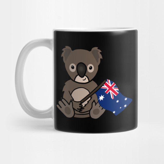 Cute Koala Australian Flag Animal by logiamerch