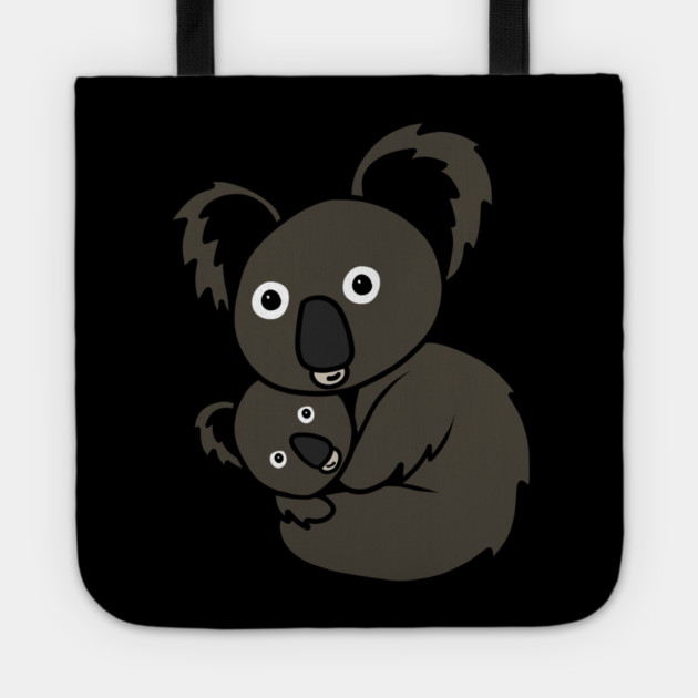 Cute Koala Mom with cub Animal Tote by logiamerch