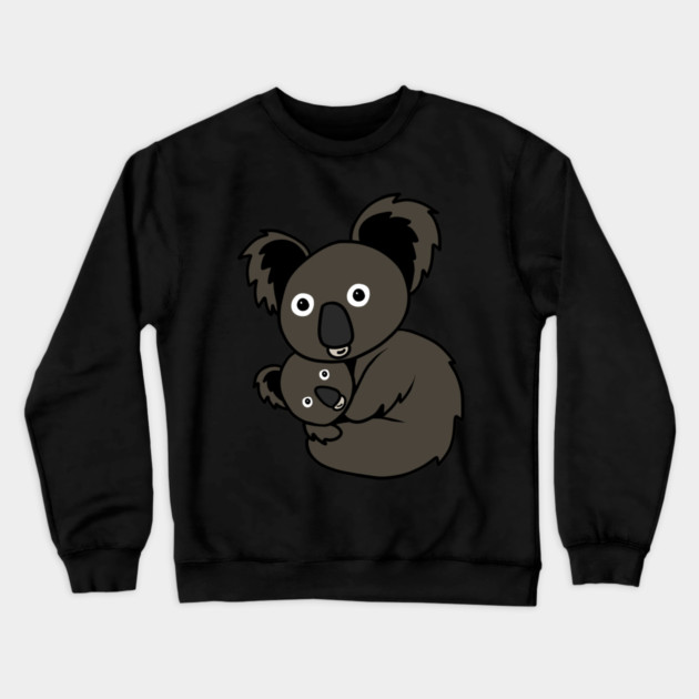 Cute Koala Mom with cub Animal Crewneck Sweatshirt by logiamerch