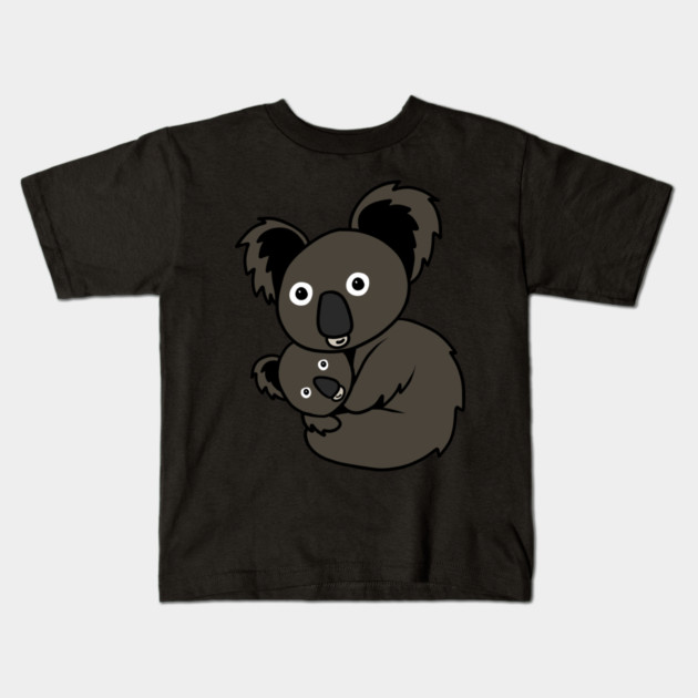 Cute Koala Mom with cub Animal Kids T-Shirt by logiamerch