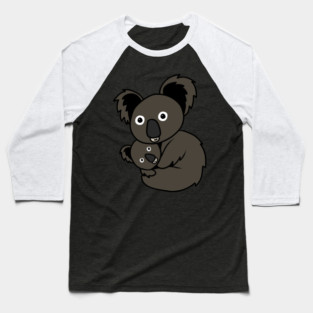 Cute Koala Mom with cub Animal Baseball T-Shirt