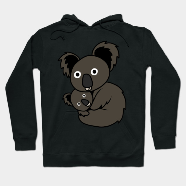 Cute Koala Mom with cub Animal Hoodie by logiamerch