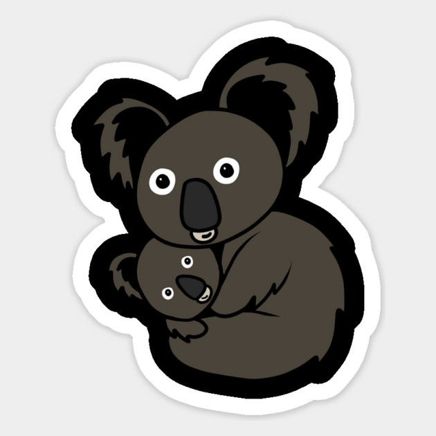 Cute Koala Mom with cub Animal Magnet by logiamerch