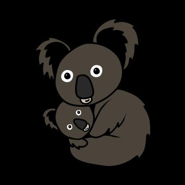 Cute Koala Mom with cub Animal by logiamerch