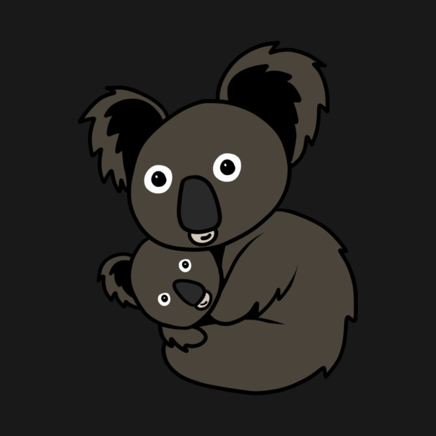Cute Koala Mom with cub Animal by logiamerch