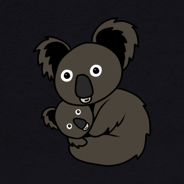 Cute Koala Mom with cub Animal by logiamerch