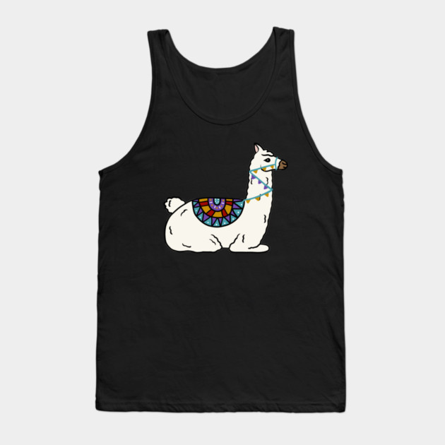 Peruvian llama Alpaca Animal Tank Top by logiamerch