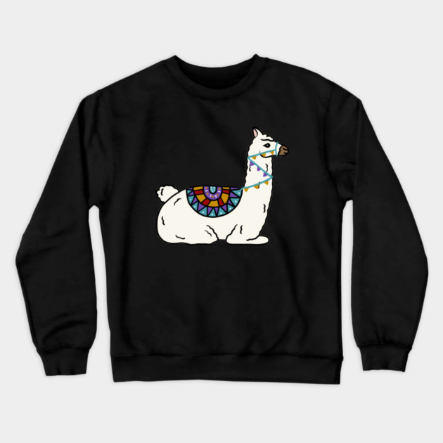 Peruvian llama Alpaca Animal Crewneck Sweatshirt by logiamerch