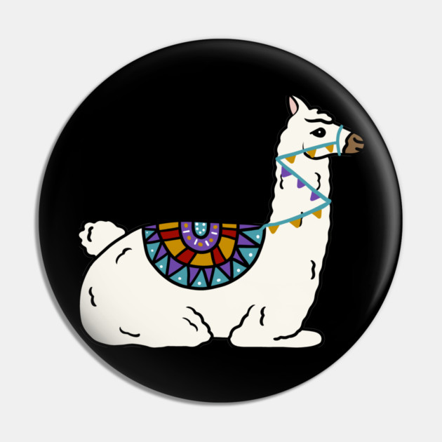 Peruvian llama Alpaca Animal Pin by logiamerch