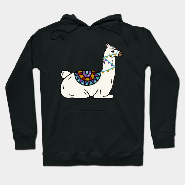 Peruvian llama Alpaca Animal Hoodie by logiamerch