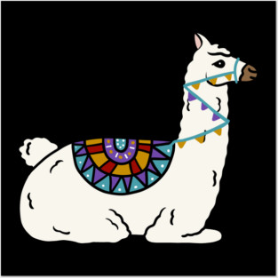 Peruvian llama Alpaca Animal Posters and Art