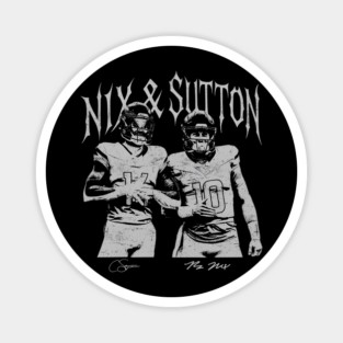 Bo Nix Courtland Sutton Football, Denver Football Magnet