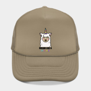 Dream Like a Unicorn Cute Llama Alpaca Hat